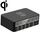 818F 50 W 5 porte USB + caricabatterie wireless magnetico multiporta multifunzionale di tipo C, stile: spina europea (nero) 818F 50 W 5 porte USB + caricabatterie wireless magnetico multiporta multifunzionale di tipo C, stile: spina europea (nero)