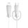 Protezione linea dati per protezione avvolgicavo cavo caricabatterie USB tipo C per iPhone, specifiche: microcefalia + fascia piccola per la testa bianca Protezione linea dati per protezione avvolgicavo cavo caricabatterie USB tipo C per iPhone, specifiche: microcefalia + fascia piccola per la testa bianca