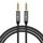 Cavo audio JINGHUA Cavo adattatore audio AUX da maschio a maschio da 3,5 mm, lunghezza: 1,2 m (4 nodi nero) Cavo audio JINGHUA Cavo adattatore audio AUX da maschio a maschio da 3,5 mm, lunghezza: 1,2 m (4 nodi nero)