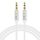 Cavo audio JINGHUA Cavo adattatore audio AUX da maschio a maschio da 3,5 mm, lunghezza: 2 m (3 nodi bianco) Cavo audio JINGHUA Cavo adattatore audio AUX da maschio a maschio da 3,5 mm, lunghezza: 2 m (3 nodi bianco)