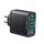 Adattatore di alimentazione per caricabatterie da viaggio USB a ricarica rapida multifunzionale a 6 porte, modello: spina europea nera Adattatore di alimentazione per caricabatterie da viaggio USB a ricarica rapida multifunzionale a 6 porte, modello: spina europea nera