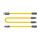 Cavo dati di ricarica rapida 4 in 1 in silicone WK WDC-20 Mecha Series da 1,4 m e 65 W (giallo) Cavo dati di ricarica rapida 4 in 1 in silicone WK WDC-20 Mecha Series da 1,4 m e 65 W (giallo)