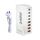 YMS-858 GaN 240W USB x 4, Caricabatterie rapido USB-C / Type-C x 4, Tipo di spina: spina AU (bianco) YMS-858 GaN 240W USB x 4, Caricabatterie rapido USB-C / Type-C x 4, Tipo di spina: spina AU (bianco)