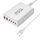 Caricabatterie rapido da tavolo 155W 4Type-C, 2USB 6 porte, tipo di spina: spina UE (bianco) Caricabatterie rapido da tavolo 155W 4Type-C, 2USB 6 porte, tipo di spina: spina UE (bianco)