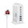 YMX-968 268W 5Type-C, 3USB 8-Ports Caricabatterie rapido da tavolo, tipo di spina: spina UK (bianco) YMX-968 268W 5Type-C, 3USB 8-Ports Caricabatterie rapido da tavolo, tipo di spina: spina UK (bianco)
