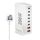 YMX-986 286W 6Type-C, 3USB 8-Ports Caricabatterie rapido da tavolo, tipo di spina: spina UK (bianco) YMX-986 286W 6Type-C, 3USB 8-Ports Caricabatterie rapido da tavolo, tipo di spina: spina UK (bianco)