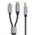 Cavo per stampante per strumenti MIDI 2 in 1 da tipo C e 8 pin a USB-B, lunghezza: 1 m, lunghezza: 1 m (nero) Cavo per stampante per strumenti MIDI 2 in 1 da tipo C e 8 pin a USB-B, lunghezza: 1 m, lunghezza: 1 m (nero)