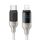 Cavo dati veloce con display digitale in lega di zinco USAMS SJ741 da 30 W USB-C / Tipo-C a 8 pin, lunghezza: 1,2 m (titanio) Cavo dati veloce con display digitale in lega di zinco USAMS SJ741 da 30 W USB-C / Tipo-C a 8 pin, lunghezza: 1,2 m (titanio)