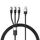 Baseus Star Speed ​​1,5 m PD100W Cavo di ricarica rapida 3 in 1 (nero)