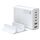 Caricabatterie da tavolo multiporta GaN 4 Type-C 2 USB da 200 W con condivisione, spina: spina AU (bianco) Caricabatterie da tavolo multiporta GaN 4 Type-C 2 USB da 200 W con condivisione, spina: spina AU (bianco)