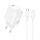 Borofone BN26 Fuente PD20W Caricabatterie con porta Type-C e cavo Type-C a 8 pin, spina UE (bianco) Borofone BN26 Fuente PD20W Caricabatterie con porta Type-C e cavo Type-C a 8 pin, spina UE (bianco)