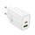 Caricabatterie a doppia porta hoco N63 PD30W+QC3.0, specifiche: spina UE (bianco) Caricabatterie a doppia porta hoco N63 PD30W+QC3.0, specifiche: spina UE (bianco)
