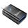 hoco UA36 8 pin maschio a USB femmina OTG adattatore trasparente (nero)
