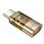 Adattatore trasparente OTG da USB-C/Tipo-C maschio a 8 pin femmina hoco UA36D (oro) Adattatore trasparente OTG da USB-C/Tipo-C maschio a 8 pin femmina hoco UA36D (oro)