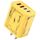 Adattatore di carica KO-72 GaN 120W 4 porte 2 PD 2 QC 3.0 USB e caricabatterie rapido USB-C / Type-C, tipo di spina: spina USA (giallo) Adattatore di carica KO-72 GaN 120W 4 porte 2 PD 2 QC 3.0 USB e caricabatterie rapido USB-C / Type-C, tipo di spina: spina USA (giallo)