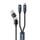 Cavo dati di ricarica rapida WK WDC-66 2 a 2 3A USB+Type-C a 8 pin+Type-C, lunghezza: 1,2 m (nero) Cavo dati di ricarica rapida WK WDC-66 2 a 2 3A USB+Type-C a 8 pin+Type-C, lunghezza: 1,2 m (nero)