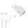 Caricabatterie PD31 30W USB-C / Type-C + USB-A con cavo dati Type-C+8 Pin 2 in 1, spina UE (bianco) Caricabatterie PD31 30W USB-C / Type-C + USB-A con cavo dati Type-C+8 Pin 2 in 1, spina UE (bianco)