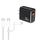 Caricabatterie PD31 30W USB-C / Type-C + USB-A con cavo dati Type-C+8 Pin 2 in 1, spina USA (nero) Caricabatterie PD31 30W USB-C / Type-C + USB-A con cavo dati Type-C+8 Pin 2 in 1, spina USA (nero)
