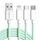 ENKAY CB173 3 in 1 Candy Color 60W USB a 8 pin / Tipo-C / Cavo dati di ricarica Micro USB, lunghezza: 1,5 m (verde) ENKAY CB173 3 in 1 Candy Color 60W USB a 8 pin / Tipo-C / Cavo dati di ricarica Micro USB, lunghezza: 1,5 m (verde)