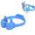 Supporto per telefono universale multifunzione 3 PC Supporto per tablet PC Supporto pigro (blu) Supporto per telefono universale multifunzione 3 PC Supporto per tablet PC Supporto pigro (blu)