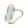 Supporto per cellulare da tavolo pieghevole con fibbia ad anello in metallo (verde)