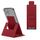 Porta telefono pieghevole ultra sottile in pelle PU (rosso)