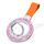 Porta fibbia ad anello magnetico glitterato (rosa + arancione)