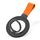 Supporto per fibbia ad anello magnetico in fibra di carbonio (nero + arancione) Supporto per fibbia ad anello magnetico in fibra di carbonio (nero + arancione)