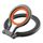 Anello magnetico MagSafe a 360 rotazioni con supporto per telefono (nero + arancione) Anello magnetico MagSafe a 360 rotazioni con supporto per telefono (nero + arancione)