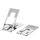 Porta del telefono desktop pieghevole portatile LK022 (argento)