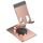 025 Supporto per telefono da tavolo pieghevole regolabile in lega di alluminio (oro rosa) 025 Supporto per telefono da tavolo pieghevole regolabile in lega di alluminio (oro rosa)