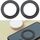 2 pezzi T12 Stripe Pattern Magnetic Aspira Caricatore wireless Foglio magnetico (nero) 2 pezzi T12 Stripe Pattern Magnetic Aspira Caricatore wireless Foglio magnetico (nero)
