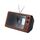 Retro TV Schermo del telefono cellulare Amplificatore video Supporto per telefono cellulare (legno marrone) Retro TV Schermo del telefono cellulare Amplificatore video Supporto per telefono cellulare (legno marrone)