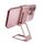Clip posteriore Doppio anello Supporto per telefono pieghevole in metallo magnetico Supporto per telefono ad anello pigro da tavolo (oro rosa) Clip posteriore Doppio anello Supporto per telefono pieghevole in metallo magnetico Supporto per telefono ad anello pigro da tavolo (oro rosa)