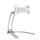 Supporto per telefono cellulare con montaggio a parete per tablet PC 2 in 1 in lega di alluminio (argento) Supporto per telefono cellulare con montaggio a parete per tablet PC 2 in 1 in lega di alluminio (argento)