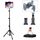 Supporto regolabile per tablet, treppiede retrattile per telefono cellulare, modello: 303 (con borsa in tessuto) Supporto regolabile per tablet, treppiede retrattile per telefono cellulare, modello: 303 (con borsa in tessuto)