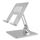 Supporto per tablet in lega di alluminio Supporto per telefono cellulare pieghevole da tavolo (argento) Supporto per tablet in lega di alluminio Supporto per telefono cellulare pieghevole da tavolo (argento)
