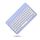 X4 Tastiera Bluetooth del colore spray per tasti rotondi X4 (lago blu)