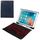 T-201D Tastiera ultrasottile Bluetooth 3.0 staccabile + custodia in pelle con texture pelle di agnello per iPad Air / Air 2 / iPad Pro da 9,7 pollici, supporto regolazione multi-angolo / retroilluminazione (blu)