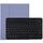 TG11B Tastiera Bluetooth staccabile nera + custodia protettiva in pelle microfibra per iPad Pro da 11 pollici (2020), con slot per penna e supporto (viola)