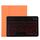 TG11BS Tastiera Bluetooth staccabile nera + custodia protettiva in pelle in microfibra per iPad Pro da 11 pollici (2020), con retroilluminazione, slot per penna e supporto (arancione)