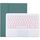 TG-102BCS Tastiera Bluetooth staccabile bianca + custodia protettiva in pelle in microfibra per iPad 10,2 pollici / iPad Air (2019), con touch pad e retroilluminazione, slot per penna e supporto (verde scuro) TG-102BCS Tastiera Bluetooth staccabile bianca + custodia protettiva in pelle in microfibra per iPad 10,2 pollici / iPad Air (2019), con touch pad e retroilluminazione, slot per penna e supporto (verde scuro)