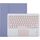 TG-102BC Tastiera Bluetooth staccabile rosa + custodia protettiva in pelle in microfibra per iPad 10,2 pollici / iPad Air (2019), con touch pad, slot per penna e supporto (viola) TG-102BC Tastiera Bluetooth staccabile rosa + custodia protettiva in pelle in microfibra per iPad 10,2 pollici / iPad Air (2019), con touch pad, slot per penna e supporto (viola)