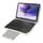 Custodia per tablet in pelle universale con tastiera e supporto per tastiera Bluetooth separabile per tablet PC da 10.1 pollici (bianco) Custodia per tablet in pelle universale con tastiera e supporto per tastiera Bluetooth separabile per tablet PC da 10.1 pollici (bianco)