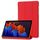 Per Samsung Galaxy Tab S8+ / S7+ Tablet in pelle silicone a supporto 3 volte (rosso) Per Samsung Galaxy Tab S8+ / S7+ Tablet in pelle silicone a supporto 3 volte (rosso)