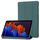 Per Samsung Galaxy Tab S8+ / S7+ Tablet in pelle silicone a supporto 3 volte (verde scuro) Per Samsung Galaxy Tab S8+ / S7+ Tablet in pelle silicone a supporto 3 volte (verde scuro)