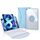 Z102BS Custodia per tablet in pelle con tastiera Bluetooth retroilluminata con slot per penna per iPad 10.2 2021/2020/2019 (azzurro) Z102BS Custodia per tablet in pelle con tastiera Bluetooth retroilluminata con slot per penna per iPad 10.2 2021/2020/2019 (azzurro)
