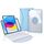 Z10BS per iPad 10th Gen 10.9 2022 Custodia per tablet in pelle con retroilluminazione per tastiera Bluetooth (blu cielo) Z10BS per iPad 10th Gen 10.9 2022 Custodia per tablet in pelle con retroilluminazione per tastiera Bluetooth (blu cielo)