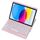 Custodia in pelle per tastiera Bluetooth trasparente in acrilico con rotazione a 360° per iPad 2022 (rosa) Custodia in pelle per tastiera Bluetooth trasparente in acrilico con rotazione a 360° per iPad 2022 (rosa)