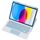 Custodia in pelle per tastiera Bluetooth trasparente in acrilico con rotazione a 360 gradi per iPad 2022 con controllo touch (blu) Custodia in pelle per tastiera Bluetooth trasparente in acrilico con rotazione a 360 gradi per iPad 2022 con controllo touch (blu)